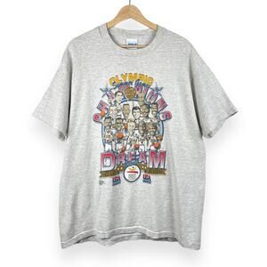 Vintage Salem Tag XL Basketball Champions Olympic Dream Team USA Graphic T-Shirt